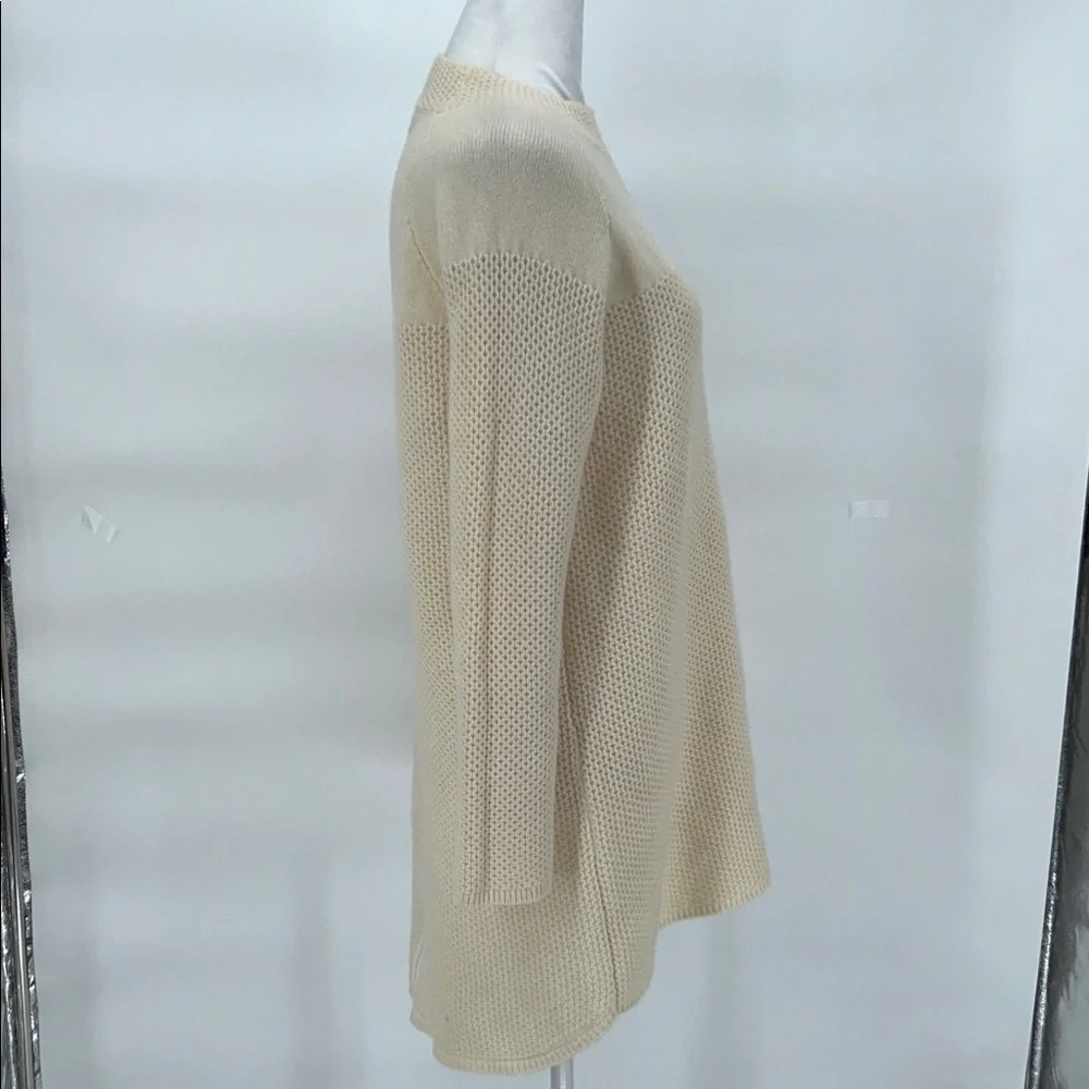 DONGXIAC Ordos Cashmere Knit Dress Ivory Long Sleeve Size 95 Luxury - Picture 6 of 16